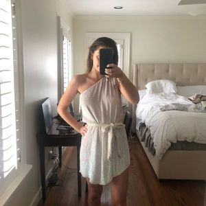 Retrofete Ella One-Shoulder Sequin Dress